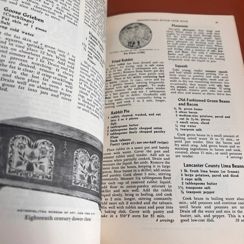 Vintage Pennsylvania Dutch Cookbook 1967 Lillie S Lustig Culinary Arts Press PA